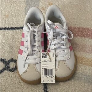 adidas Kids Sneakers White Pink Tan